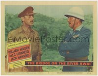 6y0713 BRIDGE ON THE RIVER KWAI LC #2 1958 c/u Alec Guinness & Sessue Hayakawa, David Lean classic!