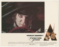 6y0731 CLOCKWORK ORANGE R-rated LC #1 1972 Malcolm McDowell in Stanley Kubrick ultra-violence classic!