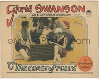 6y0732 COAST OF FOLLY LC 1925 Gloria Swanson as mother & daughter, image on beach in swimsuit, rare!