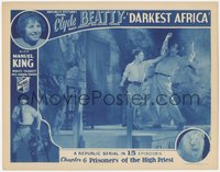 6y0745 DARKEST AFRICA chapter 6 LC 1936 Clyde Beatty punching guy, Prisoners of the High Priest!