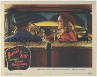 6y0747 DEAD RECKONING LC #7 1947 sexy Lizabeth Scott holding Humphrey Bogart at gunpoint in car!