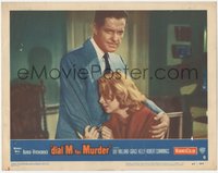 6y0754 DIAL M FOR MURDER LC #8 1954 Alfred Hitchcock, c/u of Robert Cummings consoling Grace Kelly!