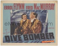 6y0756 DIVE BOMBER LC 1941 Michael Curtiz, aviators Errol Flynn & Fred MacMurray in plane, rare!