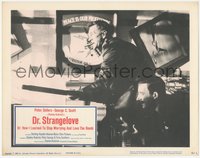 6y0758 DR. STRANGELOVE LC 1964 Kubrick, c/u of Sterling Hayden & Peter Sellers by machine gun!