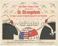 6y0619 DR. STRANGELOVE TC 1964 Stanley Kubrick classic, Sellers, great Tomi Ungerer art!