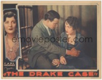 6y0761 DRAKE CASE LC 1929 close up of Robert Frazer grabbing Gladys Brockwell in prison cell!