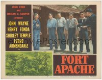 6y0775 FORT APACHE LC #5 1948 Lieutenant Colonel Henry Fonda talks sternly to John Wayne & his men!