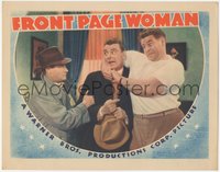 6y0778 FRONT PAGE WOMAN LC 1935 Roscoe Karns watches George Brent getting manhandled, ultra rare!