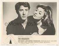 6y0787 GRADUATE Embassy pre-awards LC #4 1968 sexy Anne Bancroft looks at perplexed Dustin Hoffman!