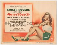 6y0629 HEARTBEAT TC 1946 great full length image of super sexy Ginger Rogers showing her legs!