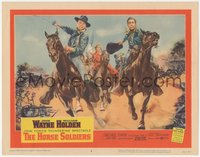 6y0797 HORSE SOLDIERS LC #2 1959 best art of cavalry man John Wayne on horseback, John Ford!