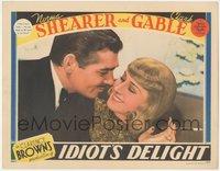 6y0804 IDIOT'S DELIGHT LC 1939 Clark Gable shows happy Norma Shearer this is love, ultra rare!