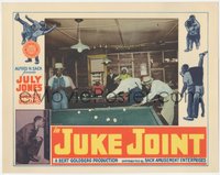 6y0825 JUKE JOINT LC 1947 black African American men gambling at pool, ultra rare!