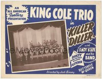 6y0827 KILLER DILLER LC 1948 showgirls in front of Andy Kirk and His Band on stage, ultra rare!