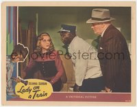 6y0833 LADY ON A TRAIN LC 1945 porter Sam McDaniel between Deanna Durbin & Joseph Crehan!