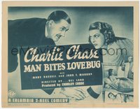 6y0642 MAN BITES LOVEBUG TC 1937 Charlie Chase & Mary Russell in a Columbia 2-reel comedy short!