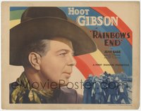 6y0655 RAINBOW'S END TC 1935 super close up of hard-riding cowboy star Hoot Gibson, ultra rare!