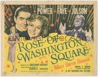 6y0660 ROSE OF WASHINGTON SQUARE TC 1939 Alice Faye, Tyrone Power, Al Jolson in blackface, rare!