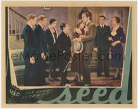 6y0868 SEED LC 1931 only lobby card that shows sixth billed Bette Davis together with cast, rare!