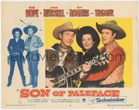 6y0872 SON OF PALEFACE LC #8 1952 c/u of Roy Rogers w/ guitar, Bob Hope & sexy Jane Russell singing!