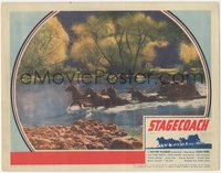 6y0875 STAGECOACH LC 1939 great image of stage crossing the river, John Ford classic, ultra rare!