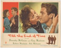 6y0884 TILL THE END OF TIME LC #3 1946 c/u of Guy Madison & Dorothy McGuire about to kiss, rare!