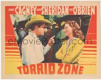 6y0886 TORRID ZONE LC 1940 angry James Cagney gets stern with Ann Sheridan who's laughing at him!