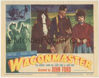 6y0887 WAGON MASTER LC #4 1950 Ben Johnson & Joanne Dru by horse, John Ford & Merian C. Cooper