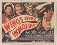 6y0685 WINGS OVER HONOLULU TC 1937 pilot Ray Milland, Wendy Barrie & Kent Taylor in Hawaii, rare!