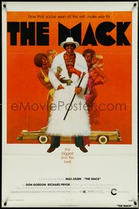 6y1195 MACK 1sh 1973 AIP, classic blaxploitation Pfeiffer art of Max Julien & his sexy ladies!