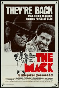 6y1196 MACK 1sh R1977 AIP, Max Julien & Richard Pryor are back to make you feel good!