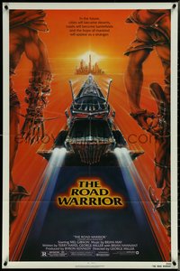 6y1198 MAD MAX 2: THE ROAD WARRIOR 1sh 1982 Mel Gibson in the title role, great art by Commander!