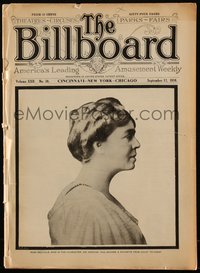 6y0350 BILLBOARD exhibitor magazine September 17, 1910 Ringling Bros circus performers, Buffalo Bill