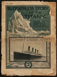 6y0319 DEATHLESS STORY OF THE TITANIC first edition English magazine 1912 great images, ultra rare!