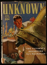 6y0293 UNKNOWN vol 1 no 2 pulp magazine Apr 1939 Gladney art for L. Ron Hubbard's Ultimate Adventure!