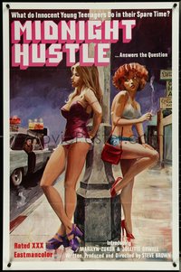 6y1208 MIDNIGHT HUSTLE 1sh 1978 what innocent young teens do in their spare time, great art!