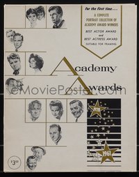 6y0249 ACADEMY AWARDS PORTFOLIO art portfolio 1961 Volpe art of all Best Actor & Actress winners!
