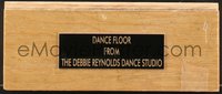 6y0008 DEBBIE REYNOLDS 3x6 dance floor display 1980s a piece of the dance floor from her dance studio!