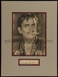 6y0012 DOUGLAS FAIRBANKS SR signed 3x5 paper in 12x16 display 1920s ready to frame on your wall!