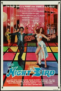 6y1228 NIGHT BIRD 1sh 1970s The Night Bird is to porno what Studio 54 is to disco, ultra rare!