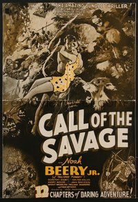 6y0448 CALL OF THE SAVAGE pressbook 1935 Powell & Short swinging on vine like Tarzan, ultra rare!