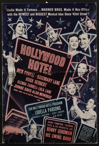 6y0455 HOLLYWOOD HOTEL pressbook 1938 Busby Berkeley, Dick Powell, Lane Sisters, Ted Healy, rare!