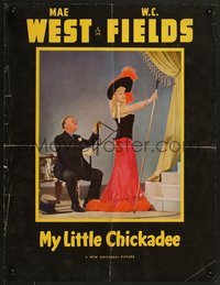 6y0461 MY LITTLE CHICKADEE 18x23 pressbook cover 1940 W.C. Fields & sexy Mae West classic!