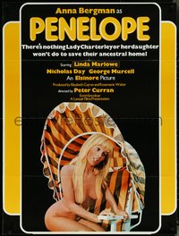 6y1243 PENELOPE PULLS IT OFF 1sh 1975 sexy naked Anna Bergman in title role!