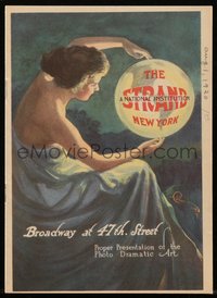 6y1403 JACK-KNIFE MAN local theater program 1920 art of woman holding glowing globe, ultra rare!