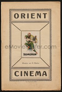 6y1405 ONE ARABIAN NIGHT Swiss program 1920 Ernst Lubitsch's German Sumurun, different & ultra rare!