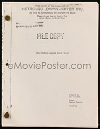 6y0262 POSTMAN ALWAYS RINGS TWICE copy script 2000s see exactly how the original script was written!