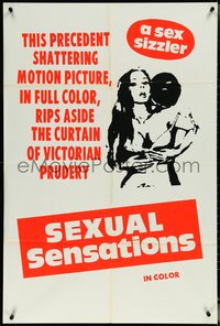 6y1292 SEXUAL FREEDOM IN DENMARK 1sh 1969 Dansk Sexualitet, Sexual Sensations, day-glo, ultra rare!