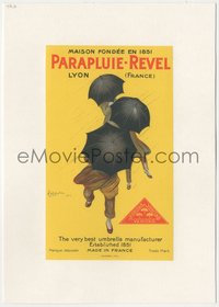 6y1393 PARAPLUIE-REVEL linen 5x8 French advertising poster 1922 great art by Leonette Cappiello!