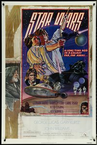 6y1313 STAR WARS style D NSS style 1sh 1978 George Lucas, circus poster art by Struzan & White!